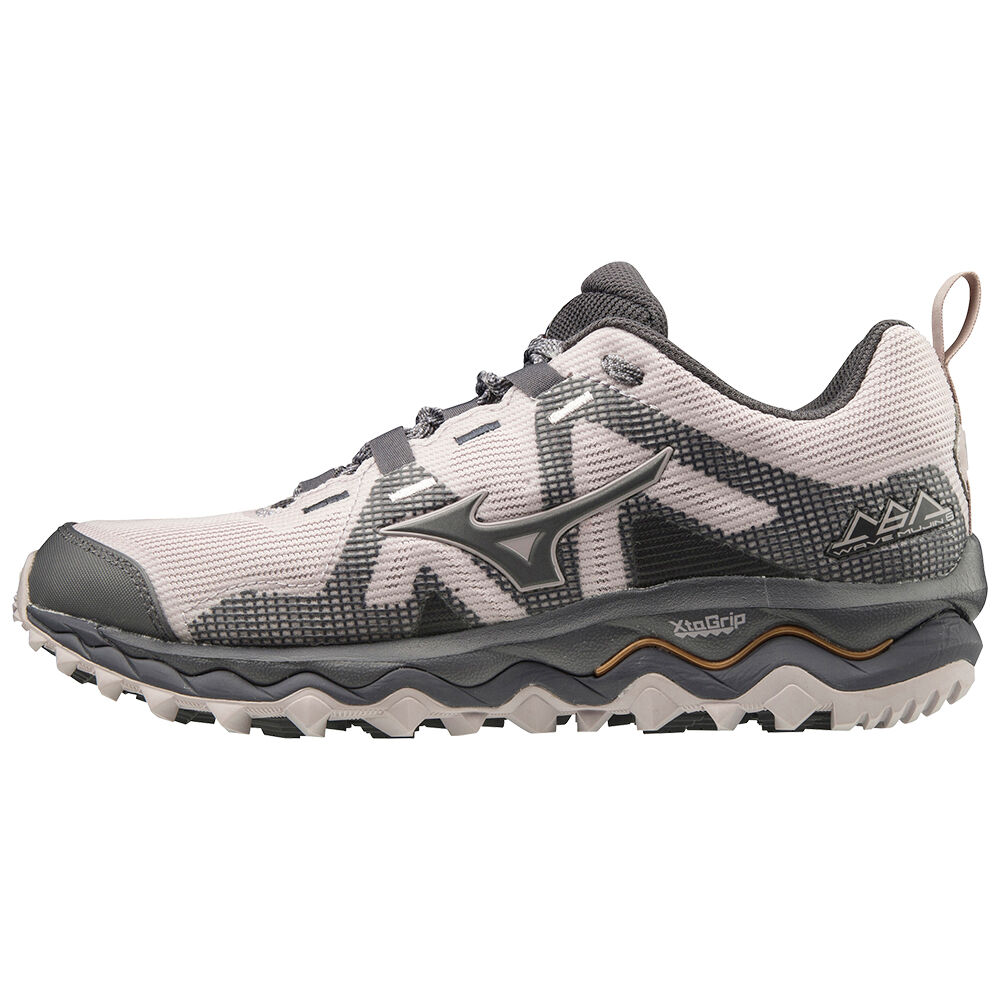 Mizuno WAVE MUJIN 6 - Bayan Trail Koşu Ayakkabısı - Gri Türkiye (MFZAUG-037)